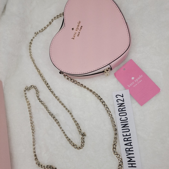 Mini Kate Spade heart ♥️ Love Shack Pink Crossbody - Picture 12 of 16